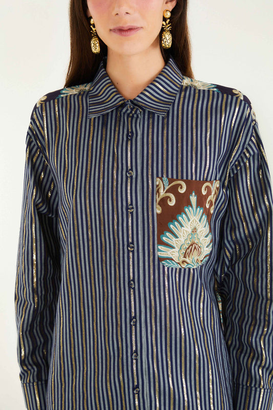 Brown Wonderful Arabesque Shirt