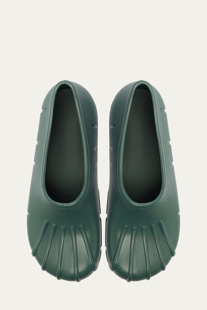 Forest Green Monstera Rain Shoe