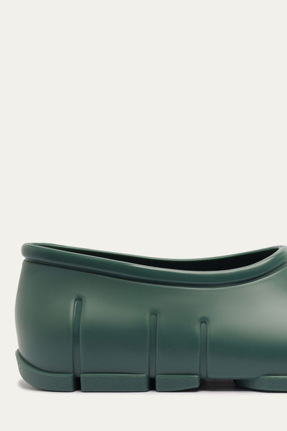 Forest Green Monstera Rain Shoe