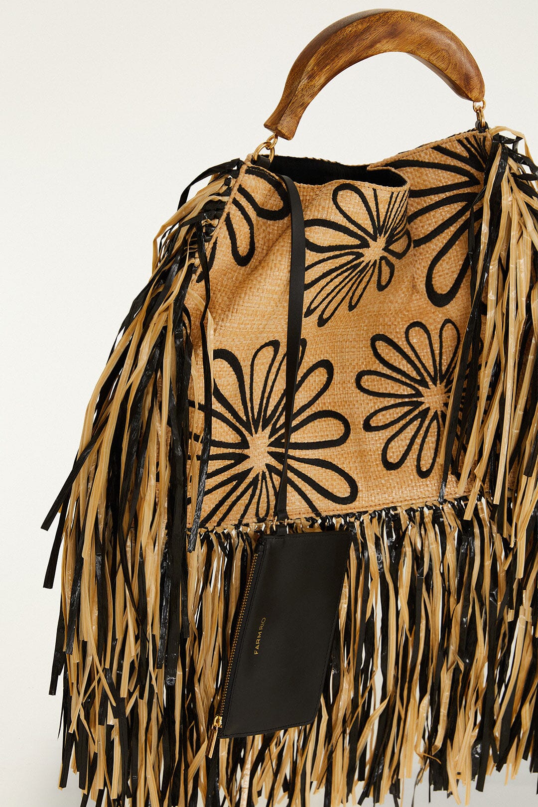 Fringed Raffia Mini Bag