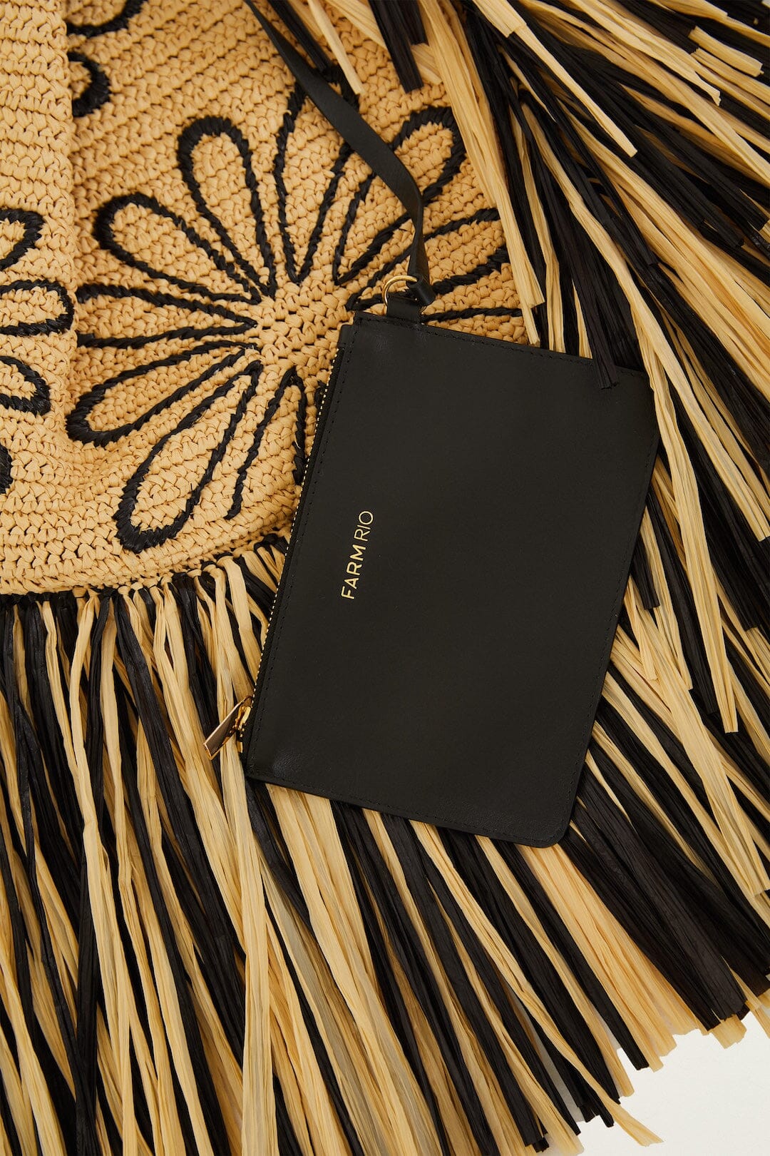 Fringed Raffia Mini Bag