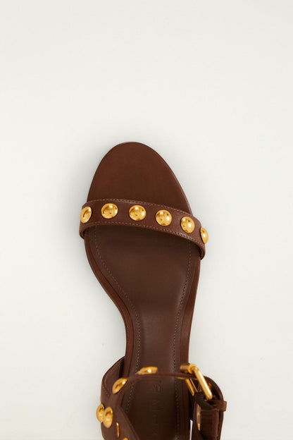 Leather Block Sandal