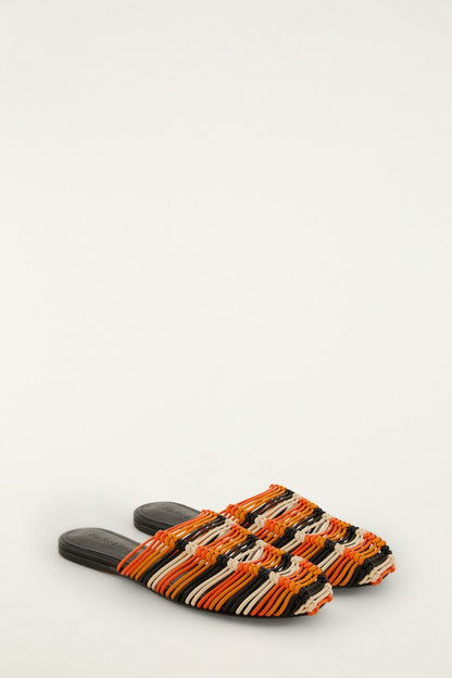 Macrame Flat Mule
