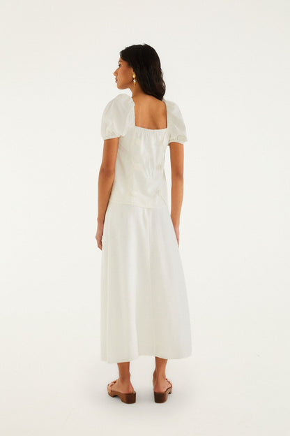 Off-White 3d Flowers Midi Skirt