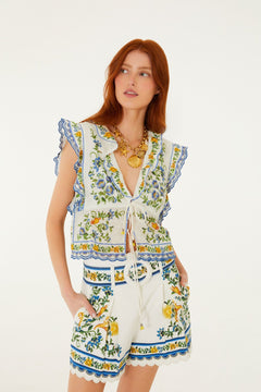 EMILY FLORAL TAPESTRY OFF-WHITE