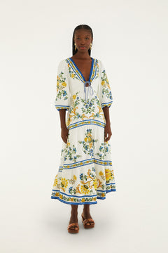EMILY FLORAL TAPESTRY OFF-WHITE