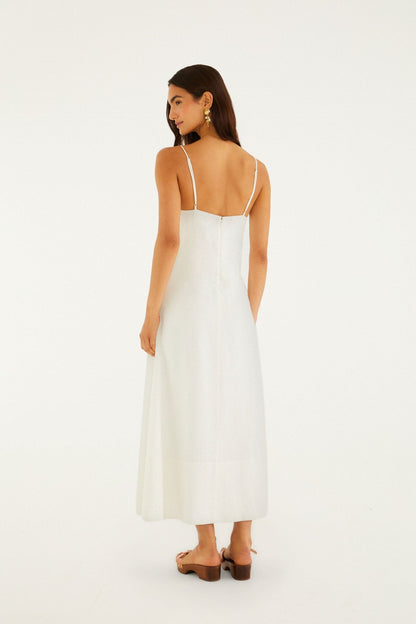 Off-White Paper Boat 3d Maxi Dress
