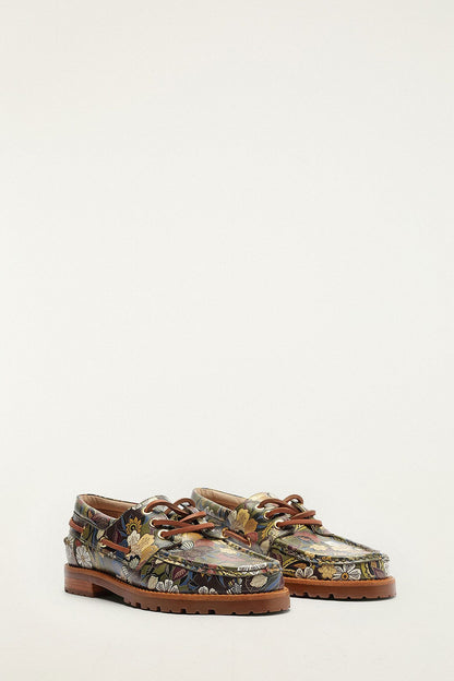 Printed Boat Shoes