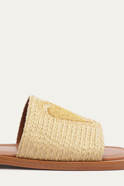 Raffia Flat Sandal