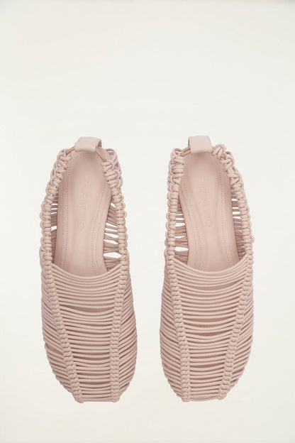 Rose Macrame Mary Jane Ballerina