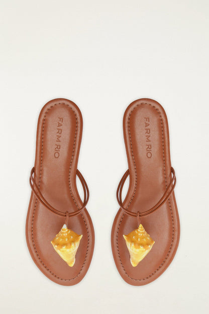 Shell Flat Sandal