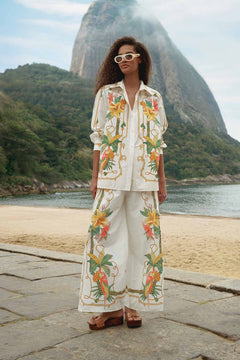 TROPICAL ROYALTY OFF-WHITE